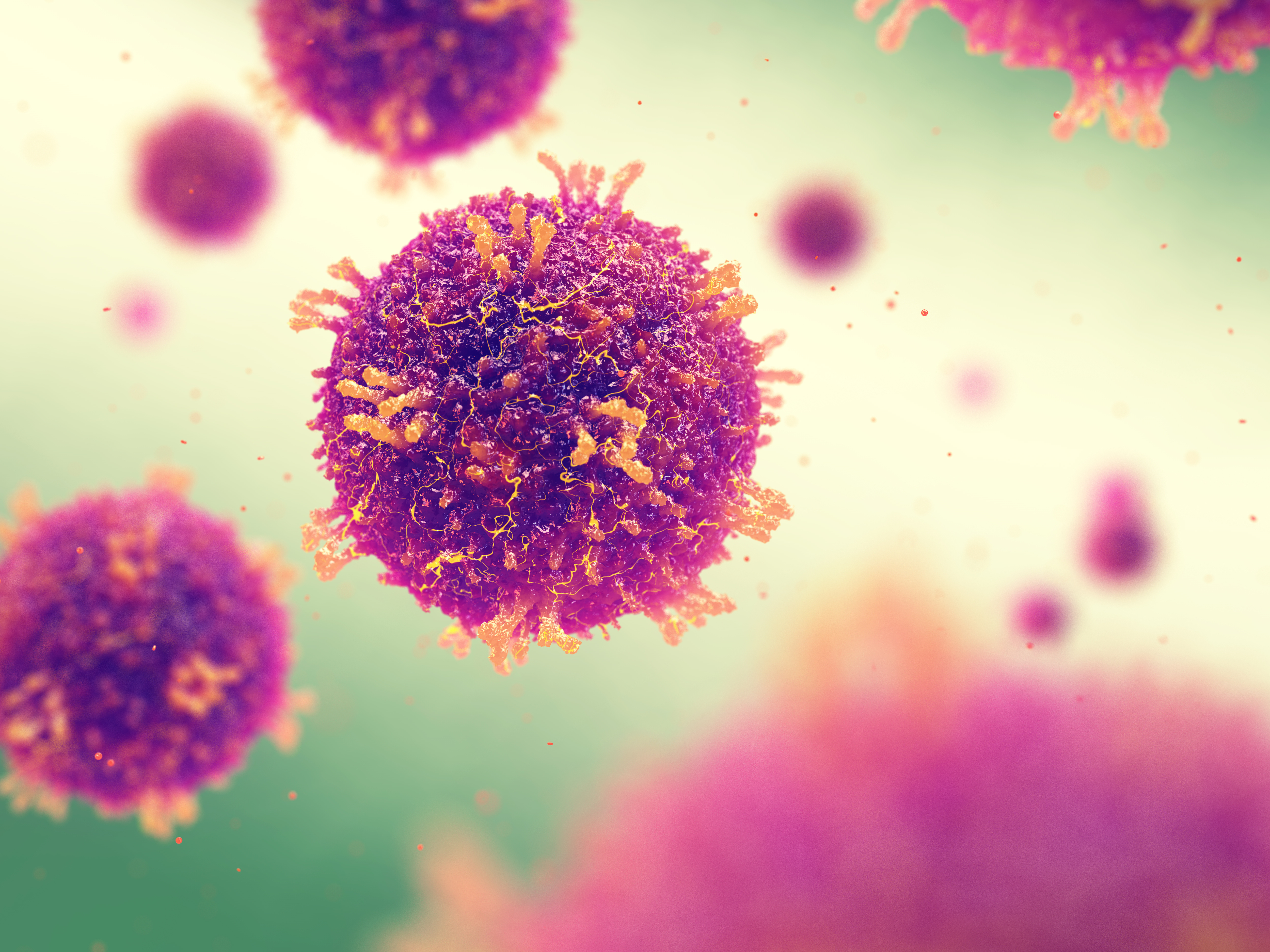Computer Rendering of Measles Virus